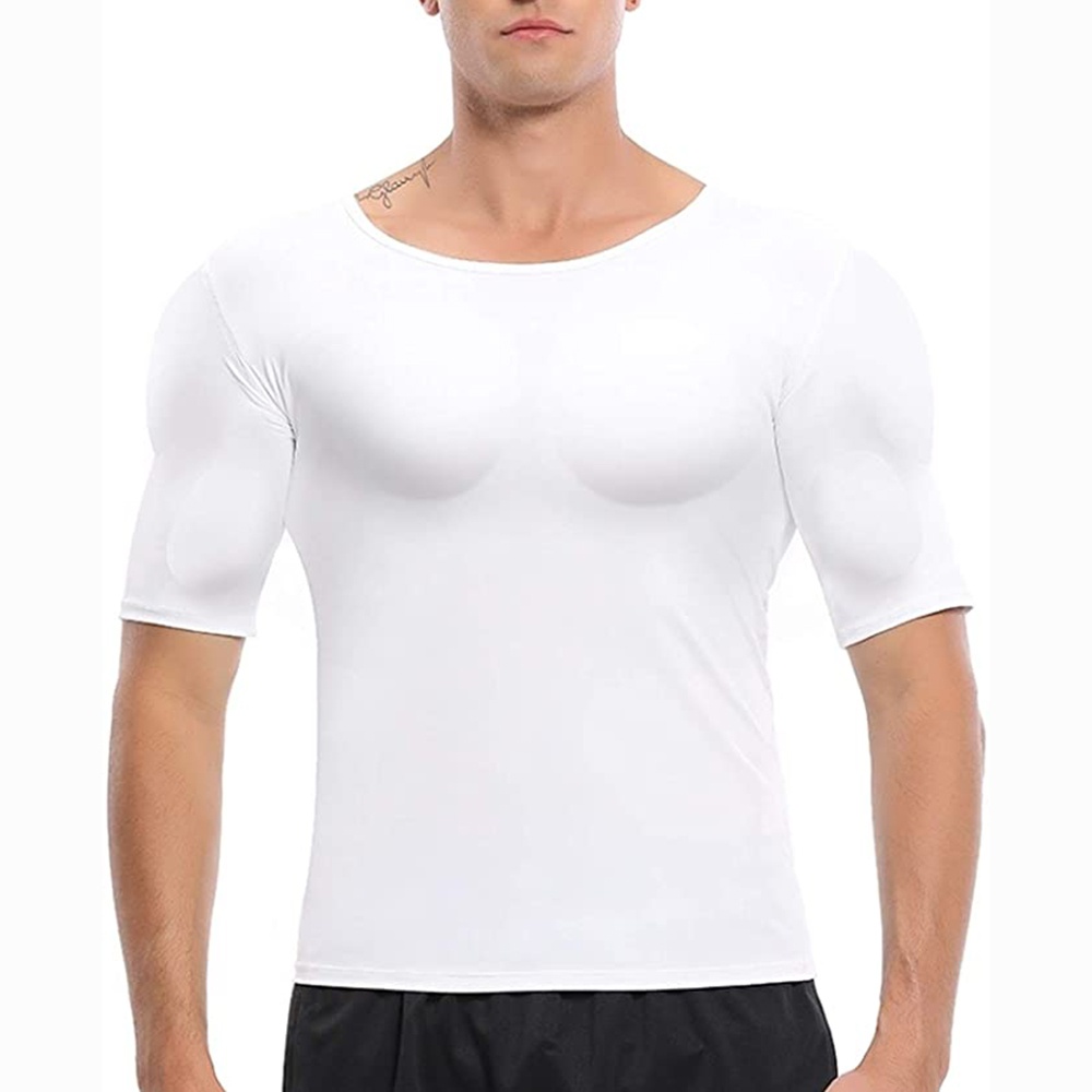 Muscle Tee Workout - Nam Shaper Giả Cơ Ngực Áo