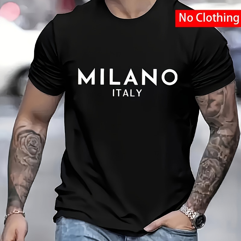 Jeans Shirt Fashion For Men - [Fashionable And Versatile] Milan Italy Letter