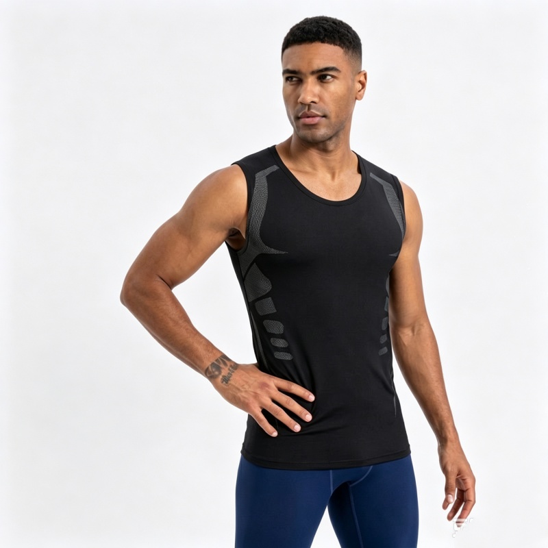 Muscle Tee Workout - New Mans Compression Tank Top Men