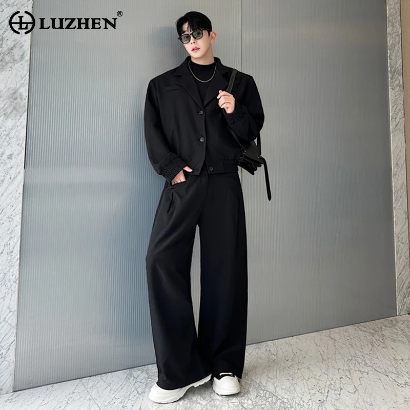 LUZHEN Spring Blazer Neck Casu - đánh giá và giá Mens Fashion Blazer