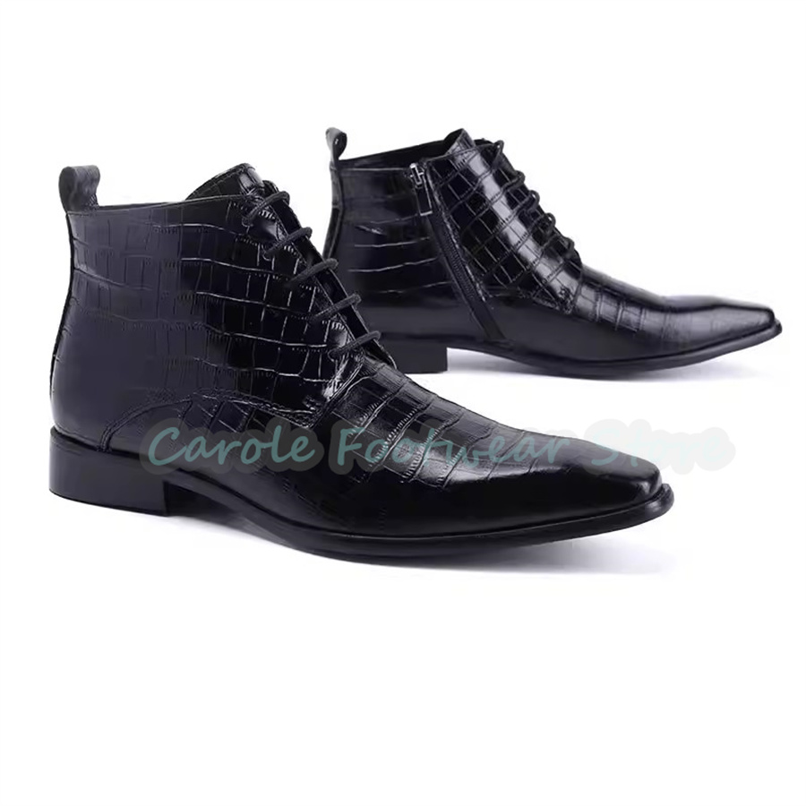 Fashion Genuine Leather Ankle  - đánh giá và giá Mens Fashion Dress Shoes