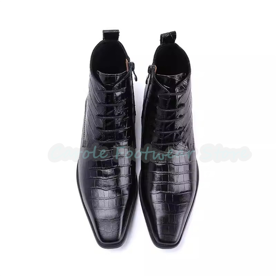 Fashion Genuine Leather Ankle  - đánh giá và giá Mens Fashion Dress Shoes