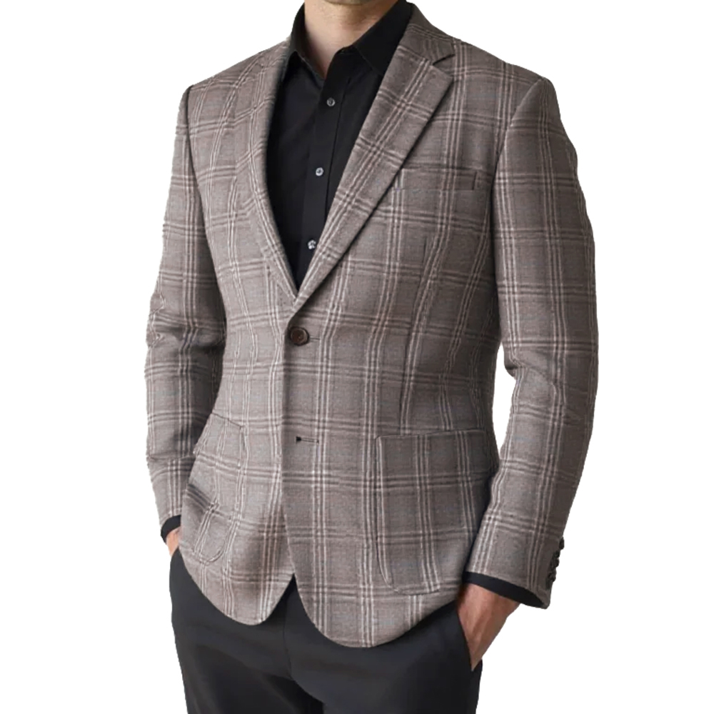 2026 Fashion Men Jacket Brown  - đánh giá và giá Mens Fashion Blazer