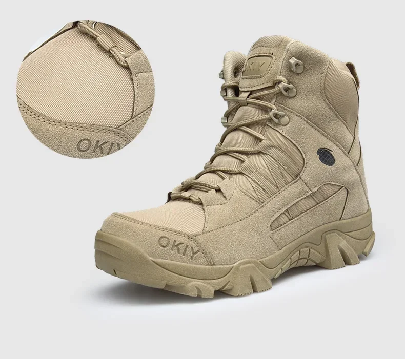 Outdoor Leather Hiking Shoes M - đánh giá và giá Mens Fashion Combat Boots