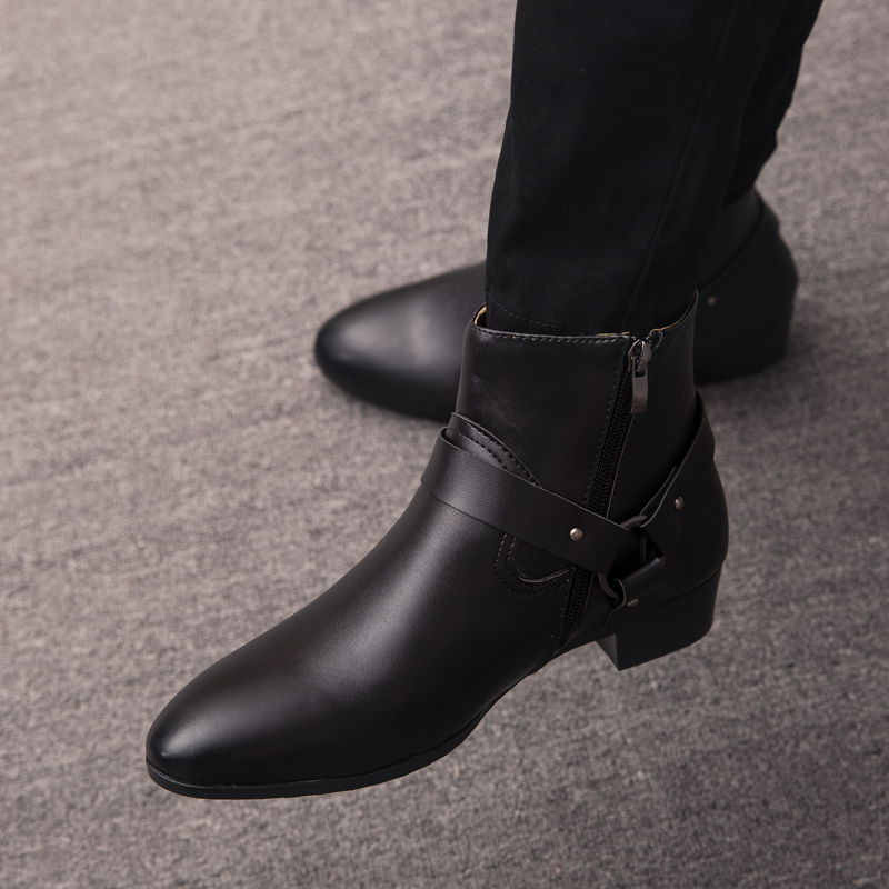 2026 New Ankle Boots PU Leathe - đánh giá và giá Mens Fashion Dress Shoes