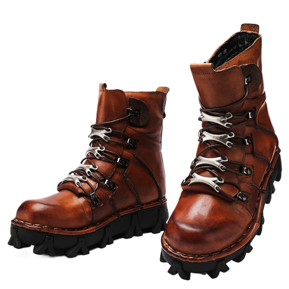 Fashion Men's Cowhide Genuine  - đánh giá và giá Mens Fashion Combat Boots