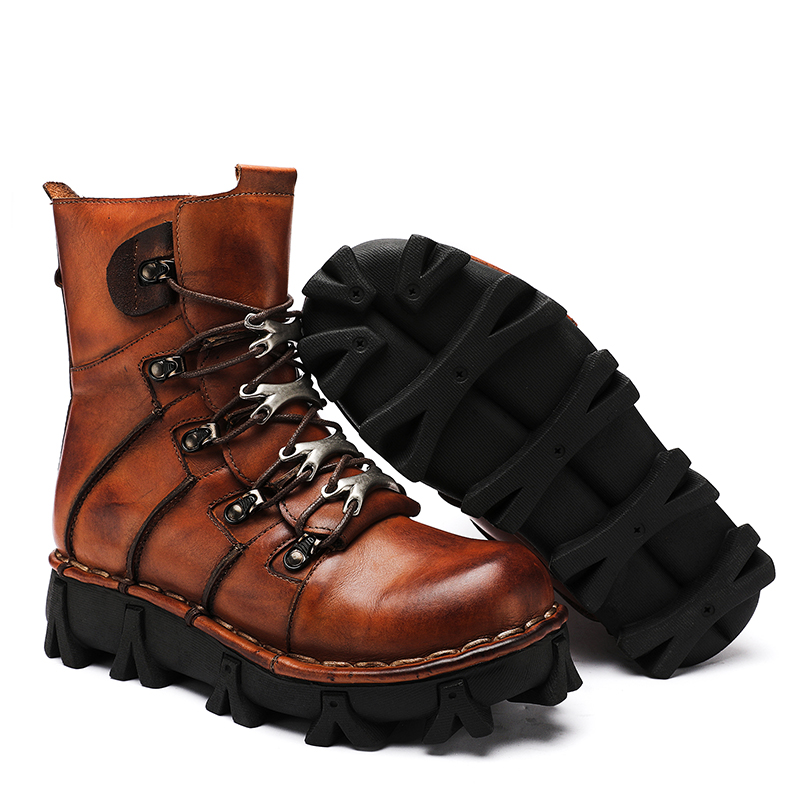 Fashion Men's Cowhide Genuine  - đánh giá và giá Mens Fashion Combat Boots