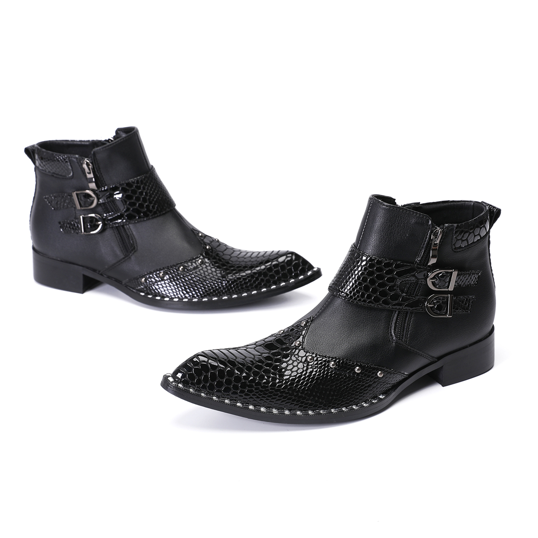 fashion rivets pointed toe men - đánh giá và giá Mens Fashion Dress Shoes