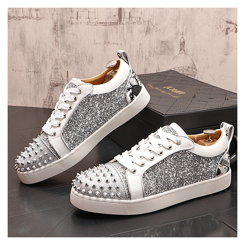 mens luxury fashion silver riv - đánh giá và giá Mens Fashion Dress Shoes
