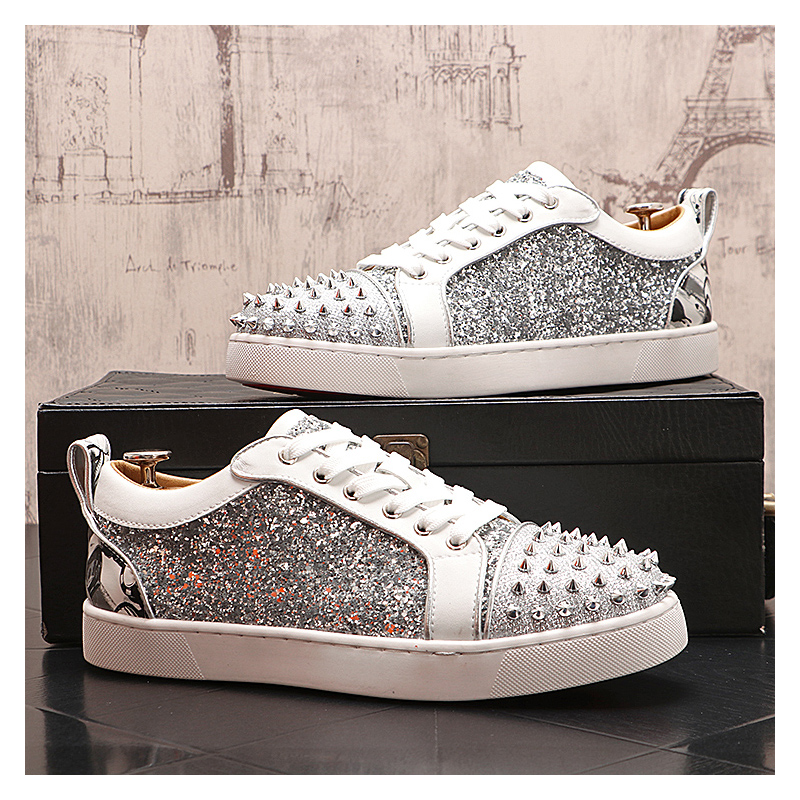 mens luxury fashion silver riv - đánh giá và giá Mens Fashion Dress Shoes