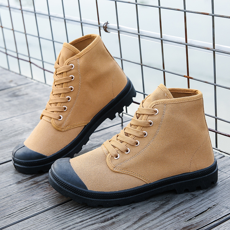 Men Boots New Casual Canvas Sh - đánh giá và giá Mens Fashion Combat Boots