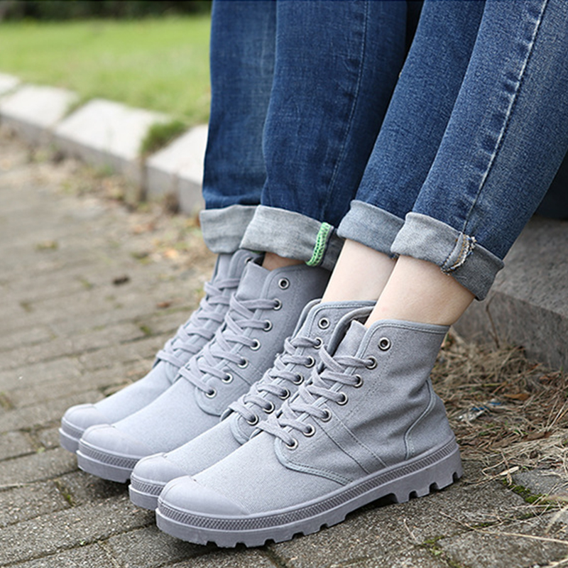 Men Boots New Casual Canvas Sh - đánh giá và giá Mens Fashion Combat Boots