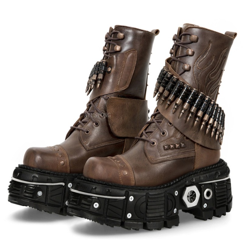 Fashion New Thick Sole Rivet B - đánh giá và giá Mens Fashion Combat Boots