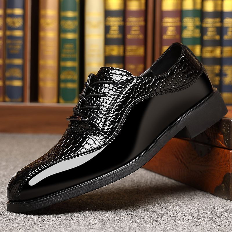 Men's Glossy Patent Leather Br - đánh giá và giá Mens Fashion Dress Shoes