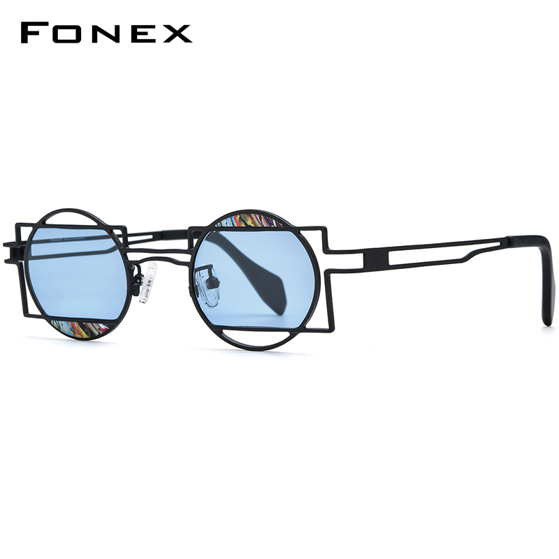 FONEX Pure Titanium Sunglasses - đánh giá và giá Men'S Fashion Round Glasses