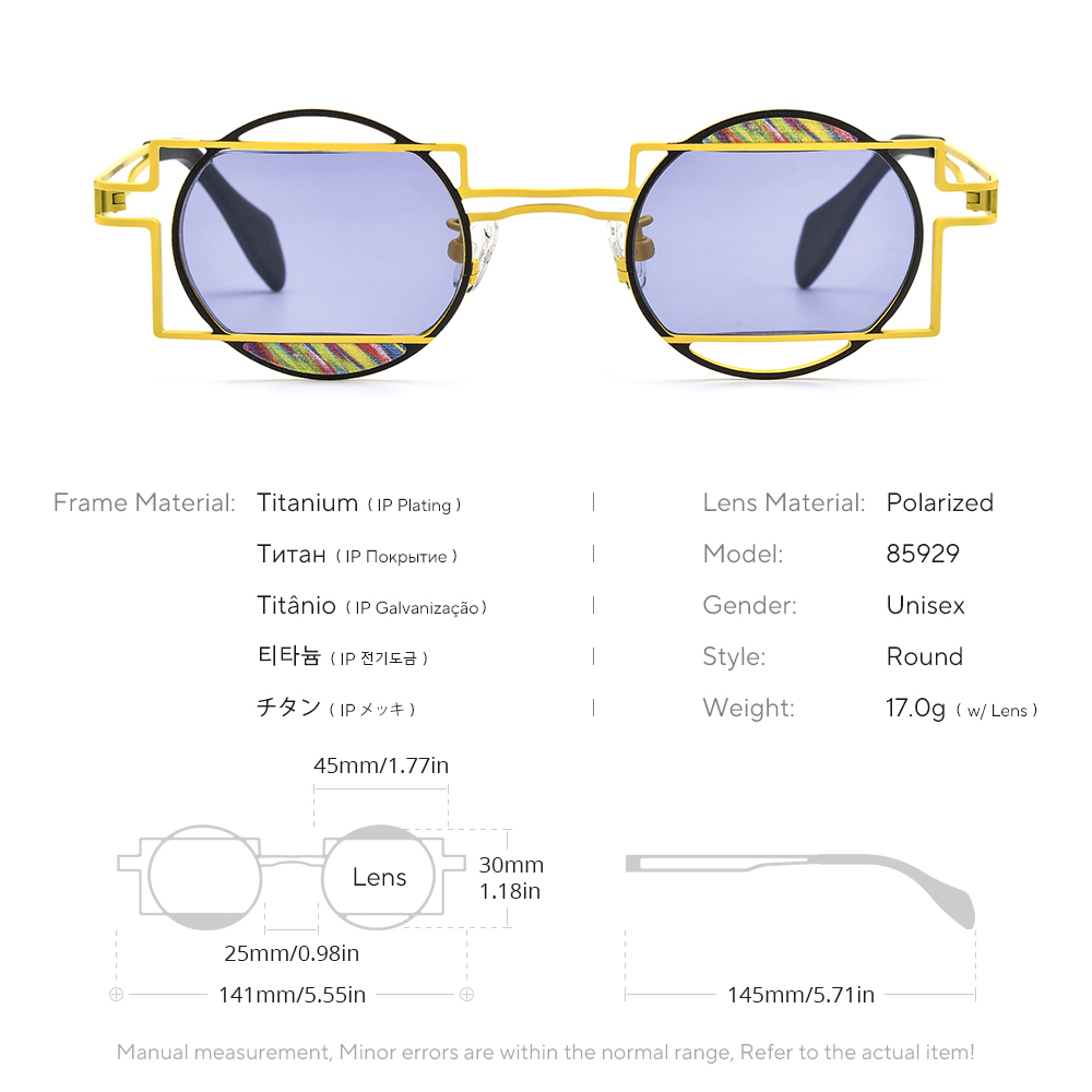 FONEX Pure Titanium Sunglasses - đánh giá và giá Men'S Fashion Round Glasses