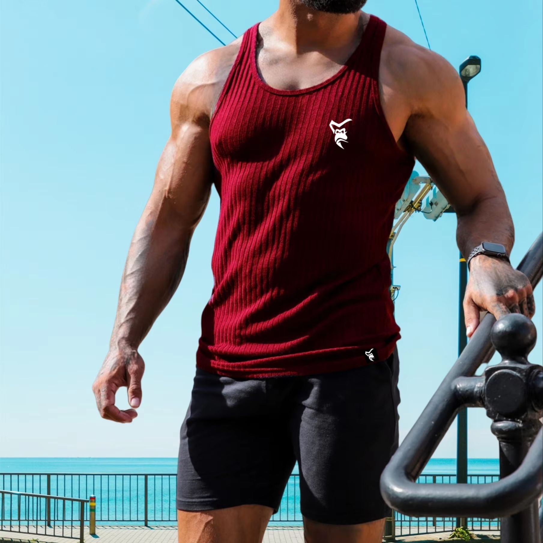 NEW Men's Quick Dry Running Ta - đánh giá và giá Muscle Tee Workout