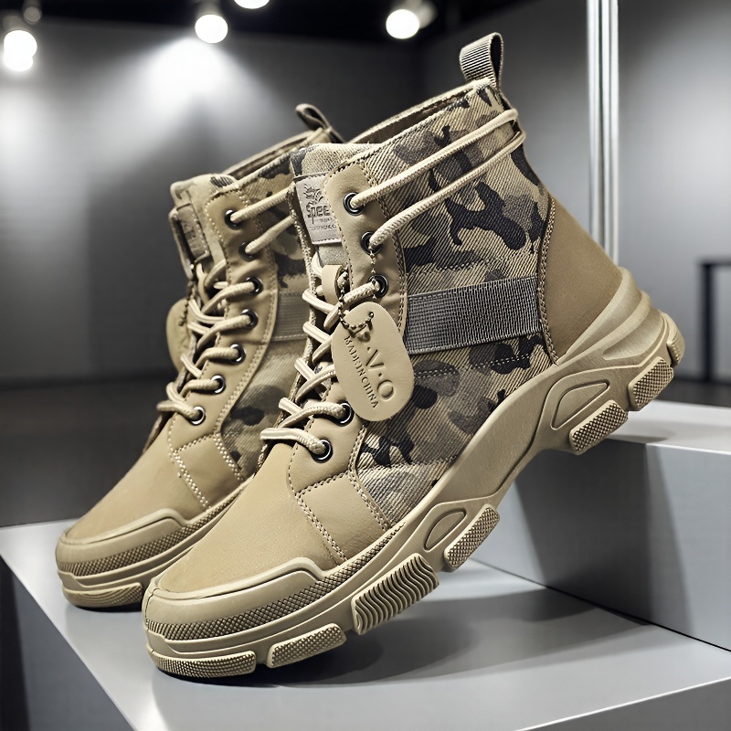 Mid-top Lace-up Men's Combat B - đánh giá và giá Mens Fashion Combat Boots