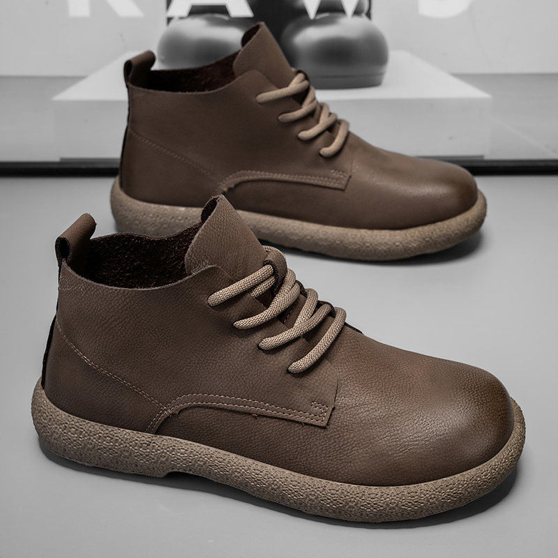 Men Ankle Boots Brown Short Bo - đánh giá và giá Men'S Fashion Course