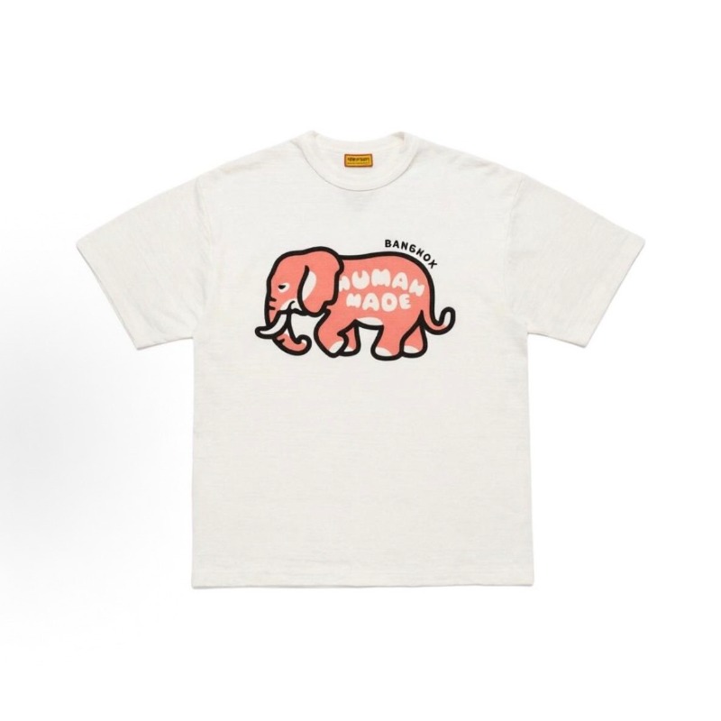 Human Made Elephant Print Slub - đánh giá và giá Mens Fashion Bangkok