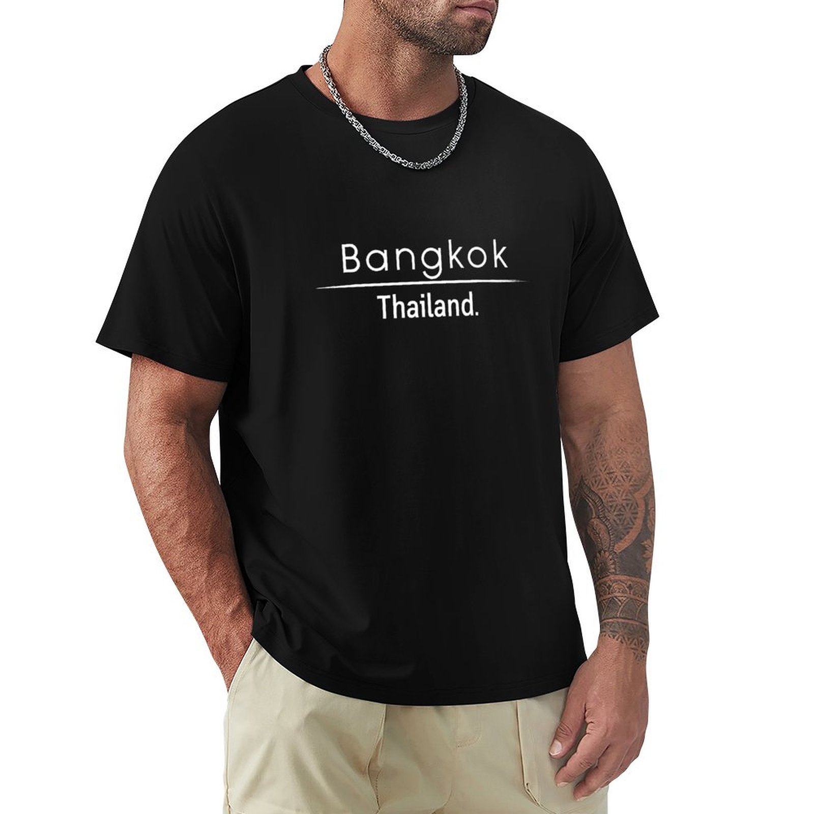 Bangkok Thailand T-Shirt Fashi - đánh giá và giá Mens Fashion Bangkok