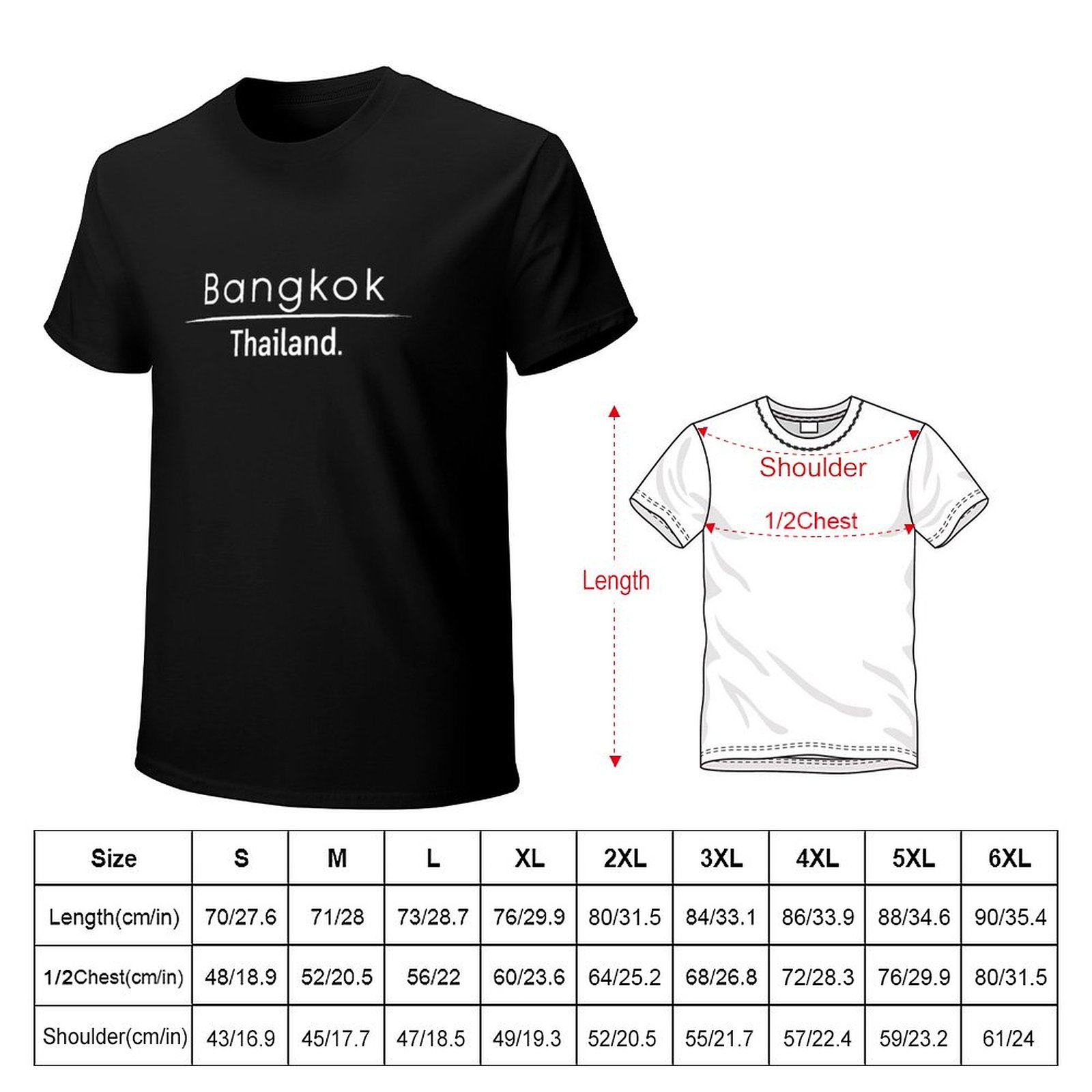 Bangkok Thailand T-Shirt Fashi - đánh giá và giá Mens Fashion Bangkok