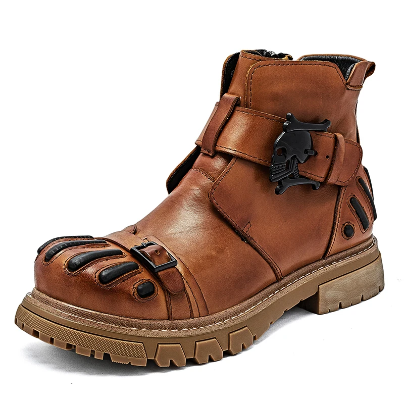 New Fashion Men's Genuine Leat - đánh giá và giá Mens Fashion Combat Boots