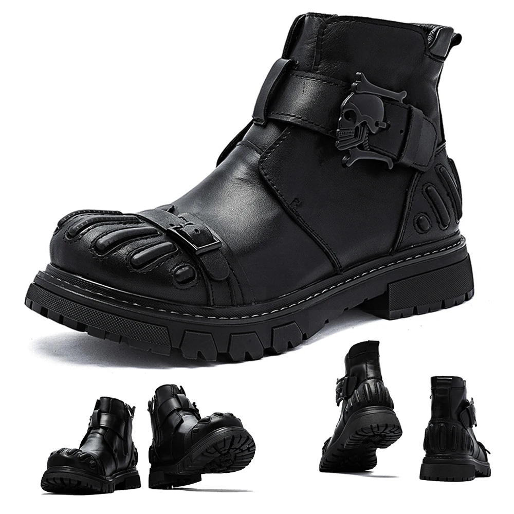 New Fashion Men's Genuine Leat - đánh giá và giá Mens Fashion Combat Boots