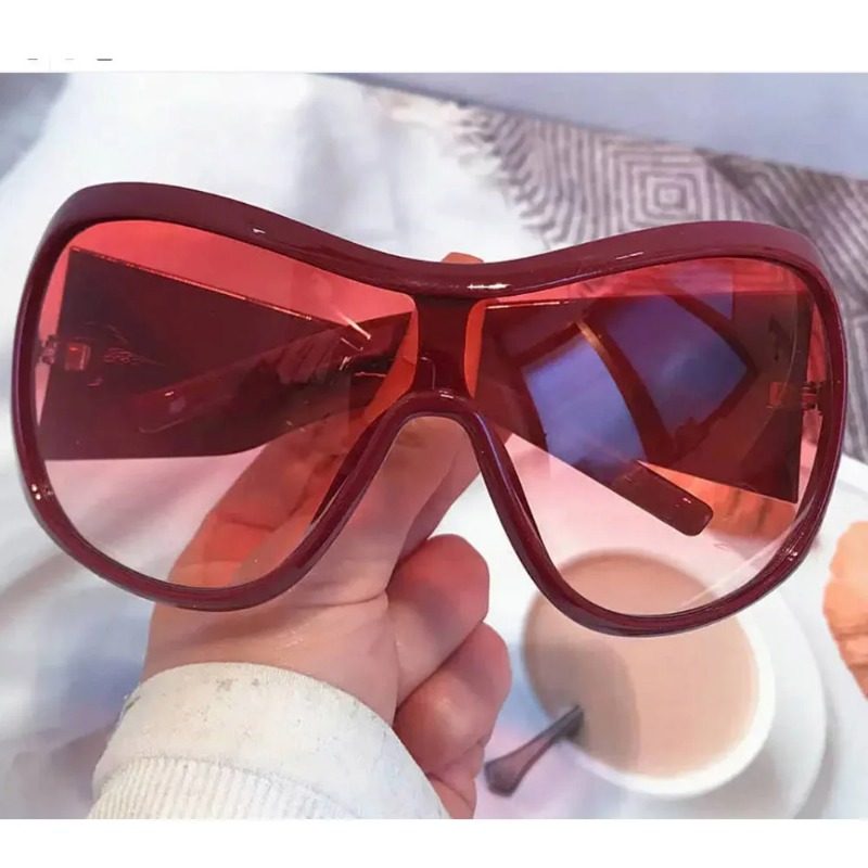 One Piece Oversized Y2K Sungla - đánh giá và giá Men'S Fashion Glasses