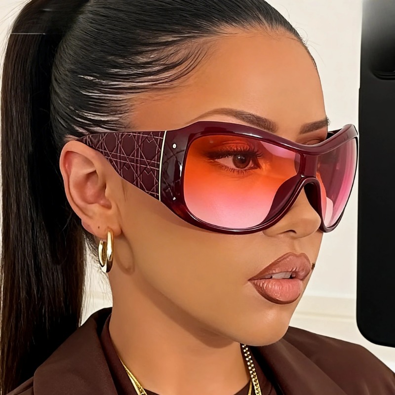 One Piece Oversized Y2K Sungla - đánh giá và giá Men'S Fashion Glasses