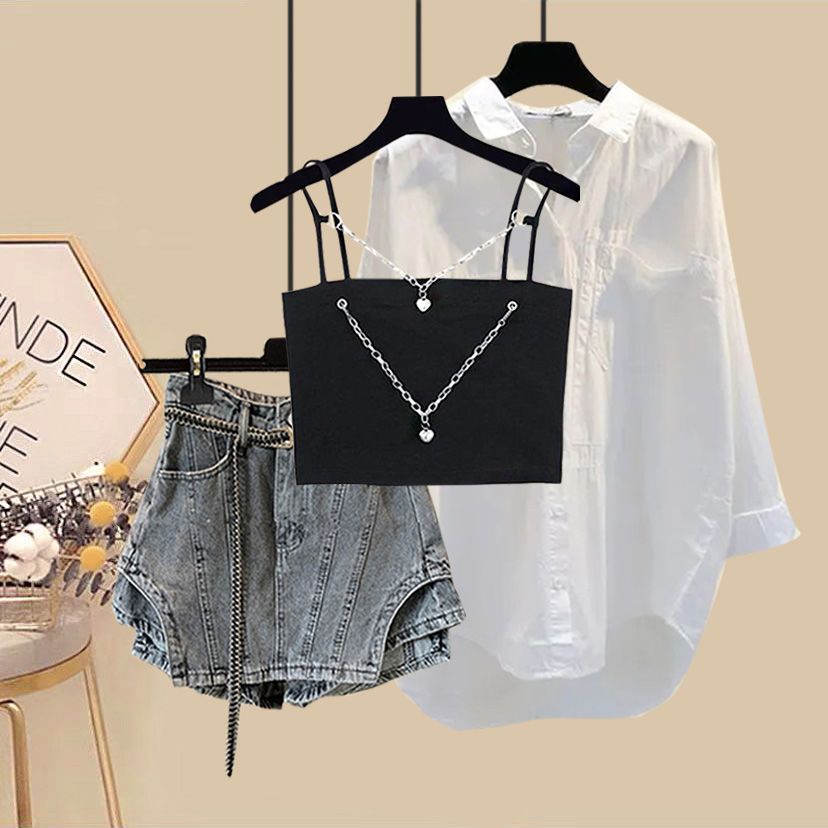Summer Set Women's 2024 New Ko - đánh giá và giá Jeans Shirt Fashion For Men