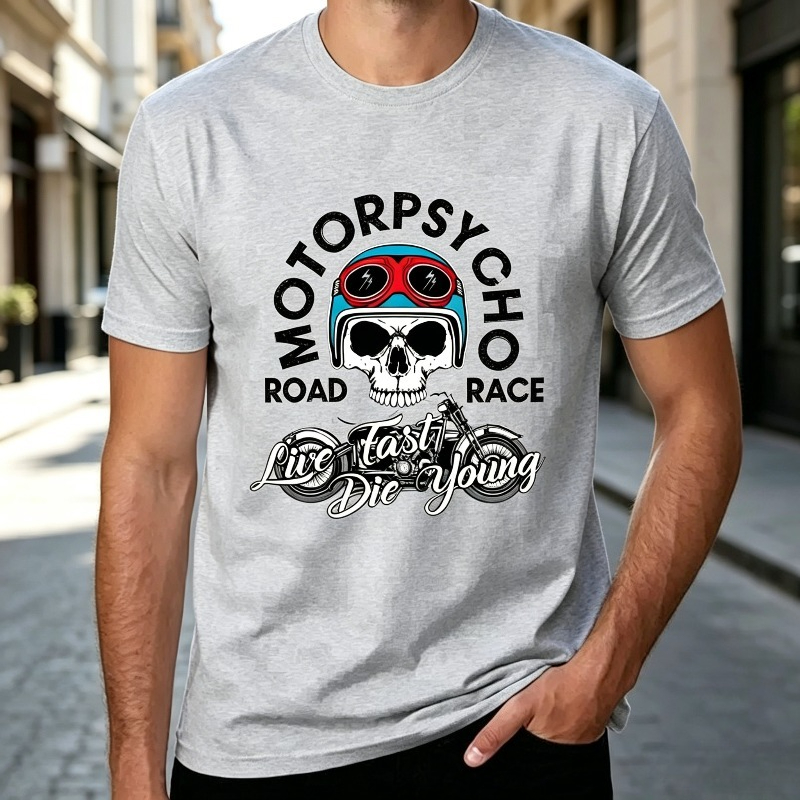 Motopsyco Biker Skull T Shirt  - đánh giá và giá Men'S Fashion Quotes