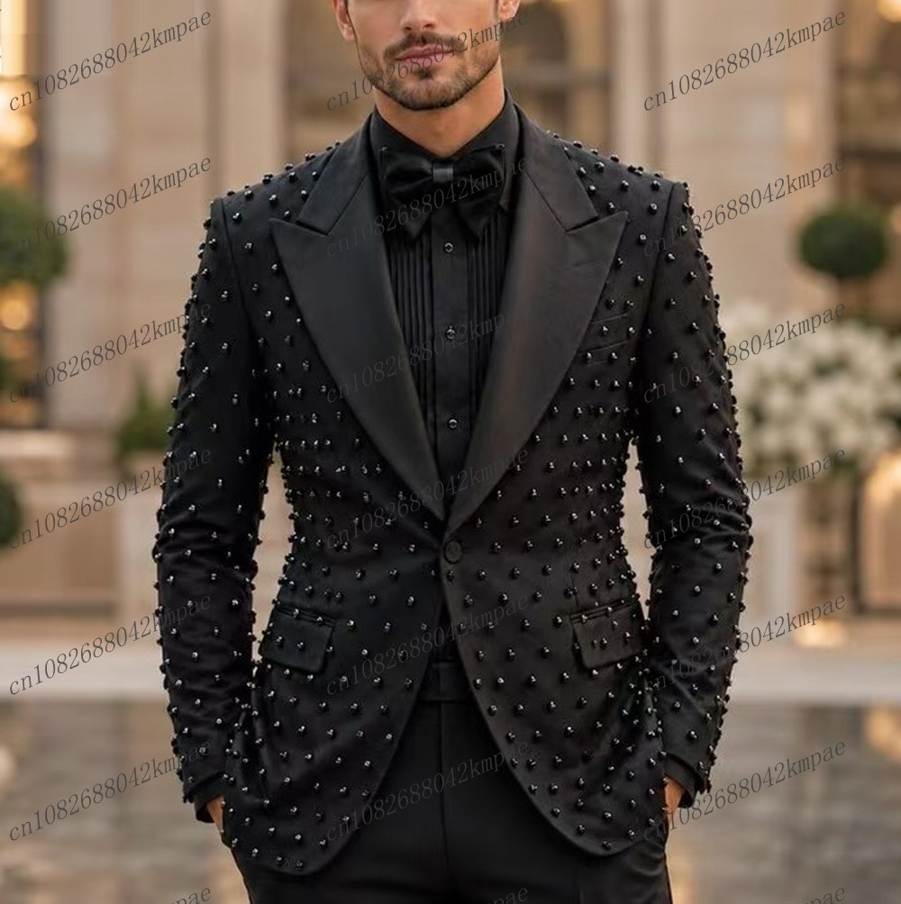 Fashion Pearl Black Men Suit P - đánh giá và giá Mens Fashion Blazer