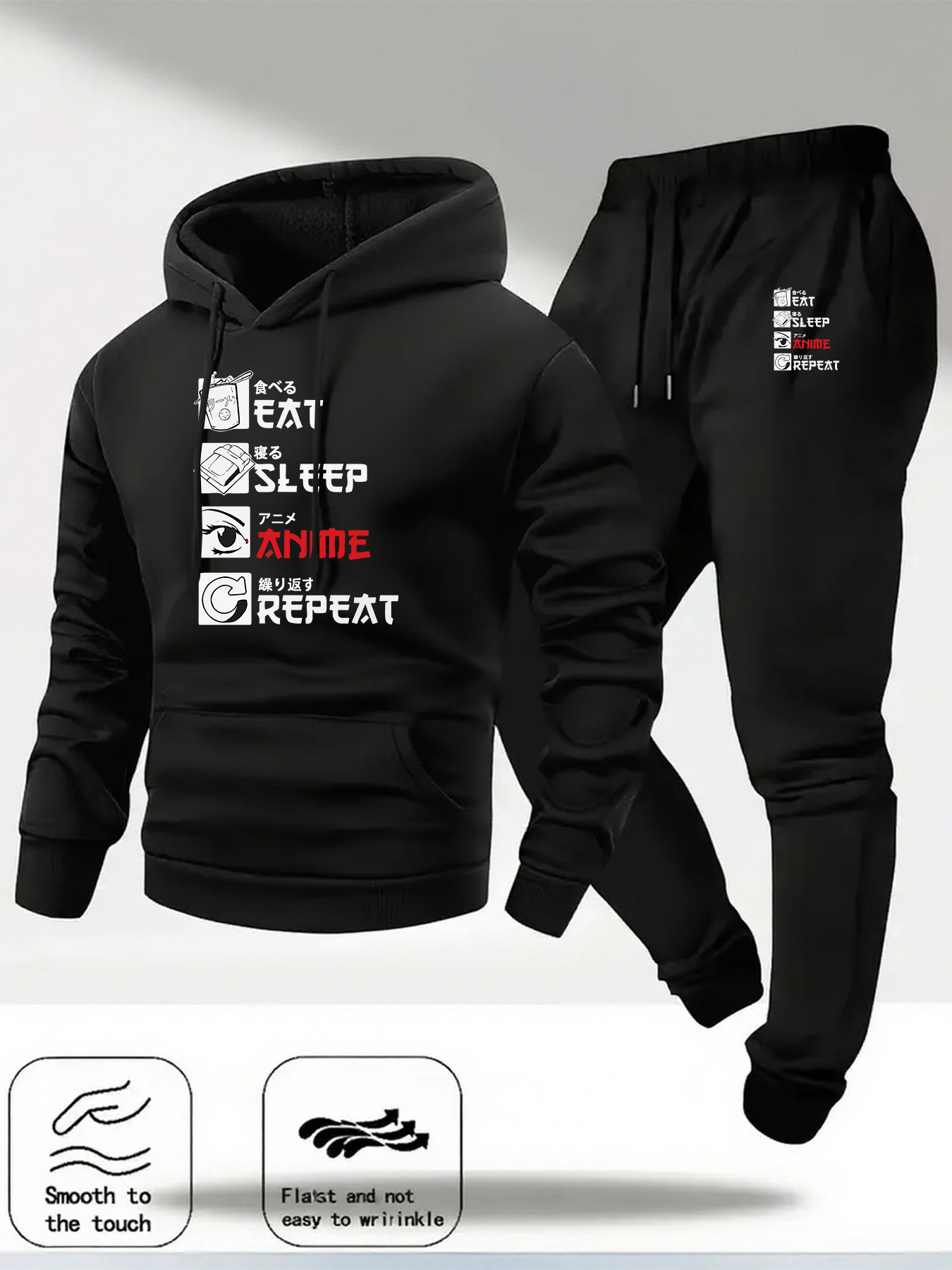Letter Printed Mens Tracksuit  - đánh giá và giá Streetwear Hoodie
