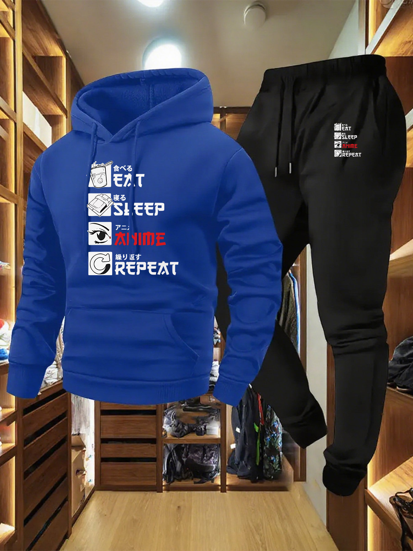 Letter Printed Mens Tracksuit  - đánh giá và giá Streetwear Hoodie