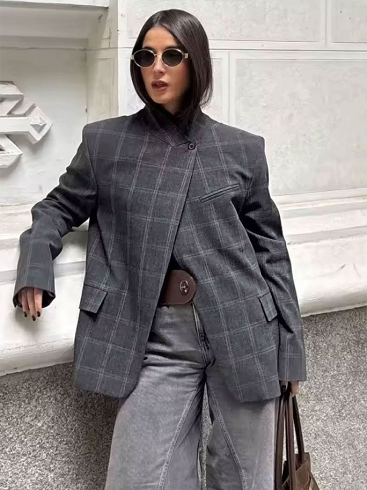 HH Women Fashion Plaid Blazer  - đánh giá và giá Mens Fashion Blazer