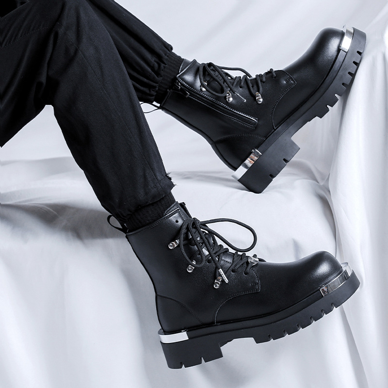 Men Motorcycle Combat Boots Fa - đánh giá và giá Mens Fashion Combat Boots