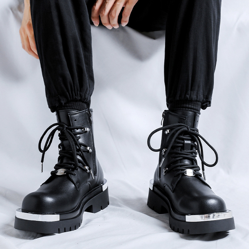 Men Motorcycle Combat Boots Fa - đánh giá và giá Mens Fashion Combat Boots