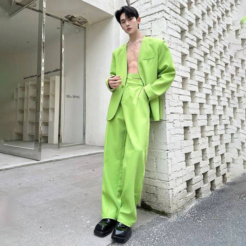 LUZHEN 2026 Spring New Solid C - đánh giá và giá Mens Fashion Blazer