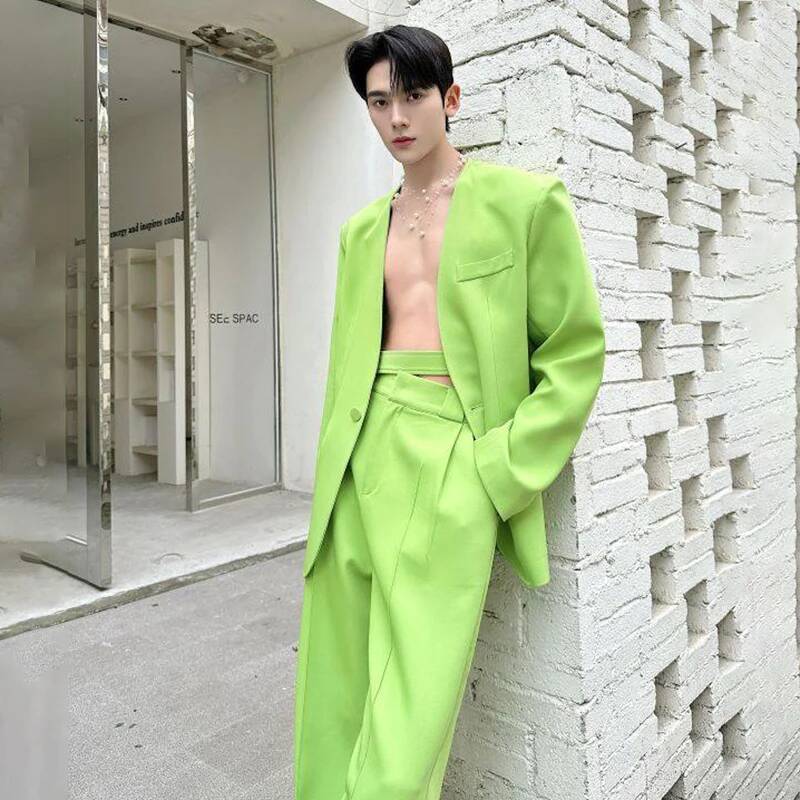 LUZHEN 2026 Spring New Solid C - đánh giá và giá Mens Fashion Blazer