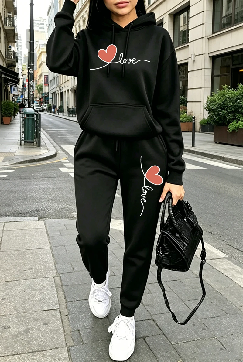 Womens Tracksuit Print Casual  - đánh giá và giá Streetwear Hoodie