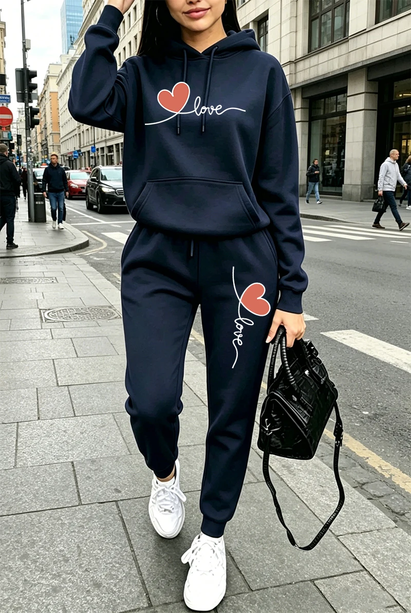 Womens Tracksuit Print Casual  - đánh giá và giá Streetwear Hoodie