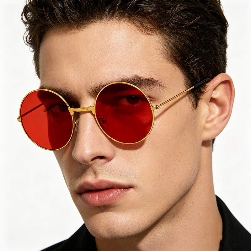 Classic Vintage Round Frame Su - đánh giá và giá Men'S Fashion Round Glasses