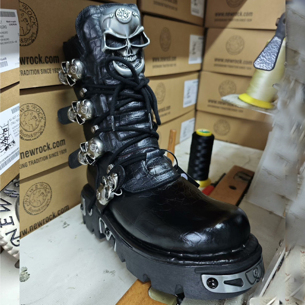 Fashion Genuine Leather Men's  - đánh giá và giá Mens Fashion Combat Boots