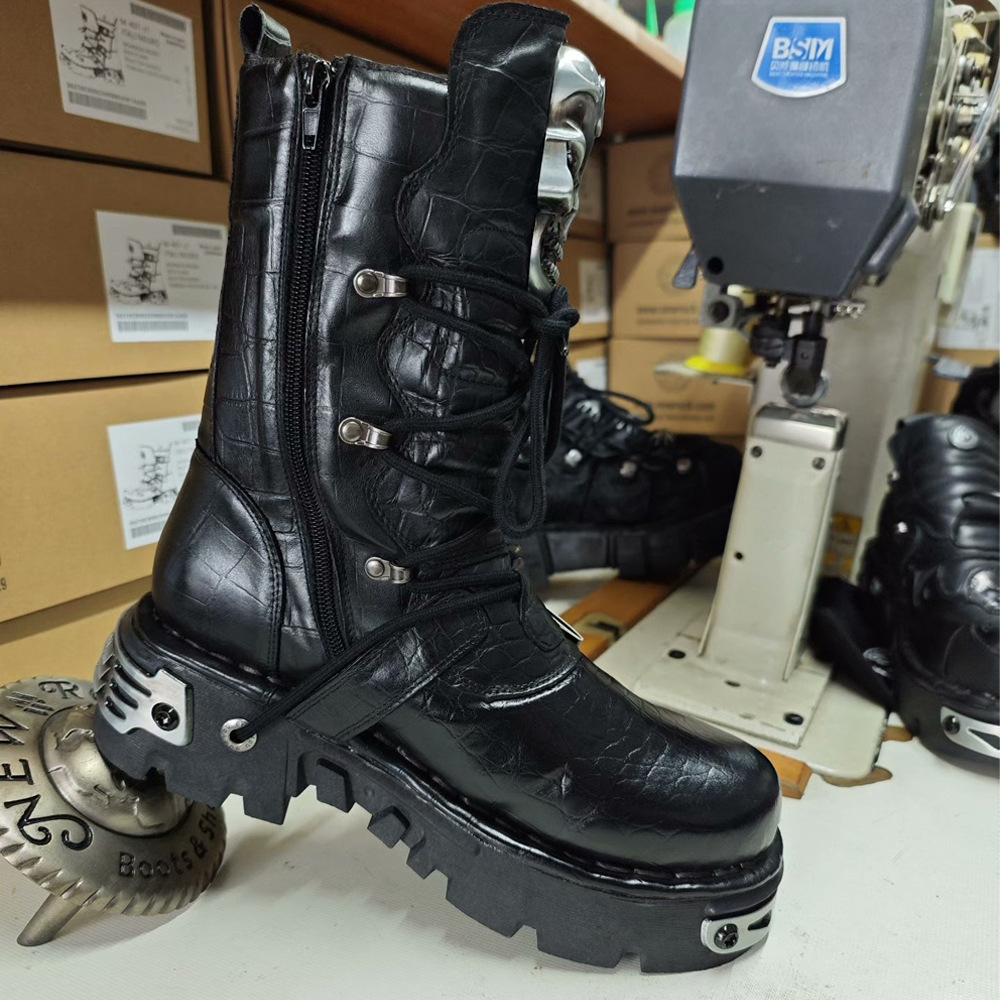 Fashion Genuine Leather Men's  - đánh giá và giá Mens Fashion Combat Boots