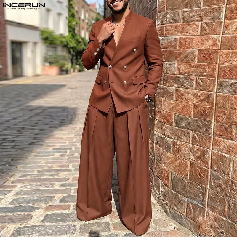 INCERUN Men's Sets Solid Color - đánh giá và giá Mens Fashion Blazer