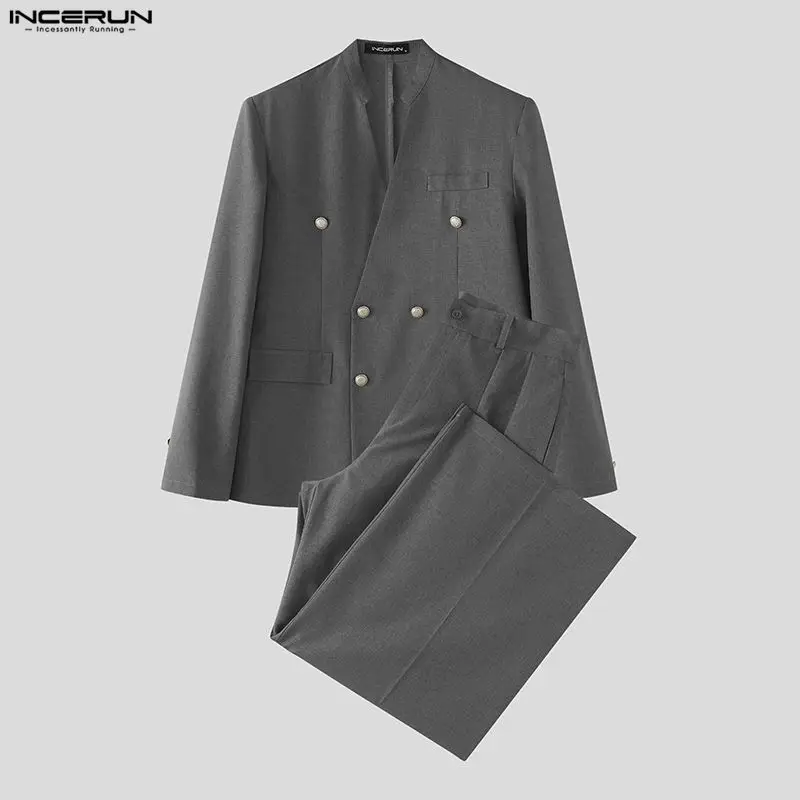 INCERUN Men's Sets Solid Color - đánh giá và giá Mens Fashion Blazer