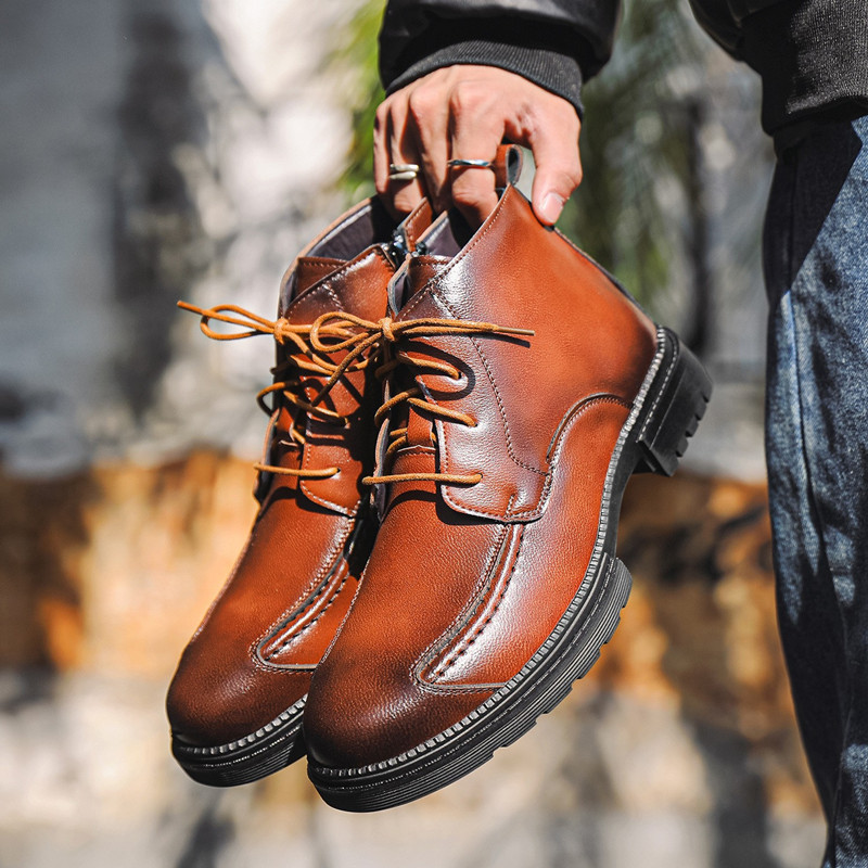 Fashion Designer Men Shoes Ret - đánh giá và giá Mens Fashion Combat Boots