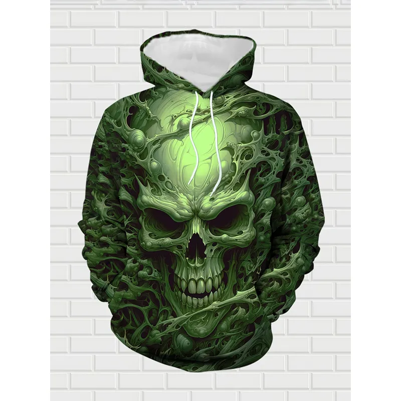Dark Fluorescent Green Skull H - đánh giá và giá Streetwear Hoodie