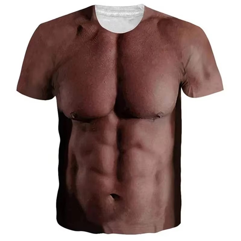 2026 Funny Muscle Body 3D Prin - đánh giá và giá Muscle Tee Workout